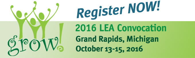 2016 LEA Convocation -- Register now!