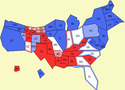 electoral-college cartogram